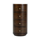 Nora 12 in. W Round Wood 4 Drawer End Table by Butler Specialty Company