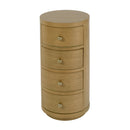 Nora 12 in. W Round Wood 4 Drawer End Table by Butler Specialty Company