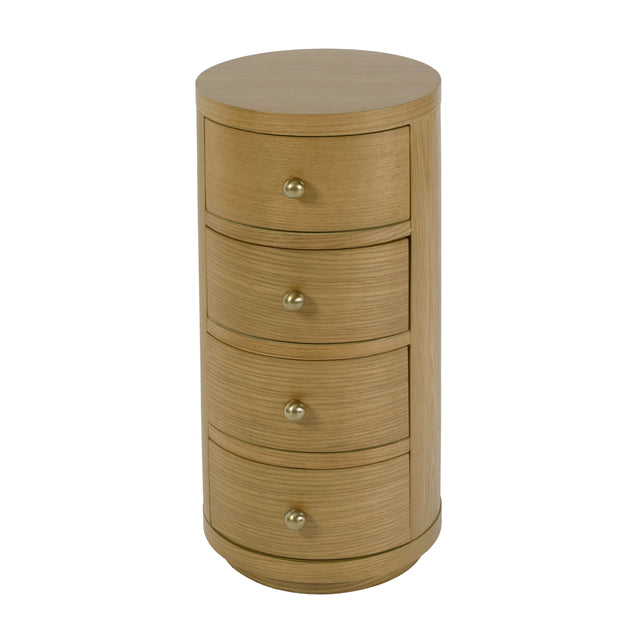 Nora 12 in. W Round Wood 4 Drawer End Table by Butler Specialty Company