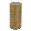 Nora 12 in. W Round Wood 4 Drawer End Table by Butler Specialty Company