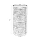 Nora 12 in. W Round Wood 4 Drawer End Table by Butler Specialty Company