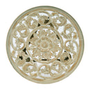 Pisa 17.75 in. W Round Wood and Glass Accent Table by Butler Specialty Company
