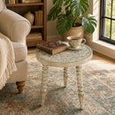 Pisa 17.75 in. W Round Wood and Glass Accent Table by Butler Specialty Company