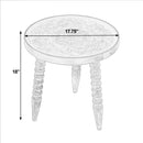 Pisa 17.75 in. W Round Wood and Glass Accent Table by Butler Specialty Company