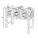 Erika 42 in. W Rectangular Wood 3 Drawer Console Table by Butler Specialty Company