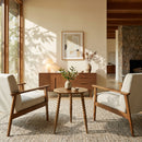 Fluornoy 22 in. W Round Solid Wood End Table with Tripod Carved and Tapered Legs by Butler Specialty Company