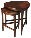 Finnegan Triangle Shaped Wood Set of 2 Nesting Tables by Butler Specialty Company