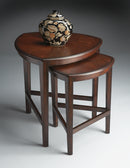 Finnegan Triangle Shaped Wood Set of 2 Nesting Tables by Butler Specialty Company