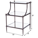 Peninsula Mirrored Side Table by Butler Specialty Company