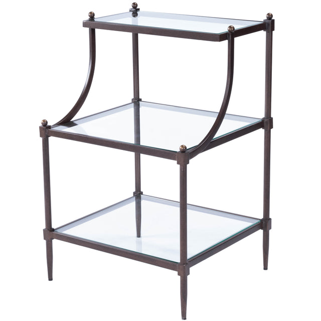 Peninsula Metal & Glass Side Table by Butler Specialty Company