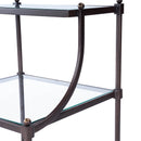 Peninsula Metal & Glass Side Table by Butler Specialty Company