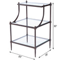 Peninsula Metal & Glass Side Table by Butler Specialty Company