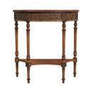 Danielle 30 in W. Demilune Wood 1 Drawer Console Table with Lower Open Shelf by Butler Specialty Company