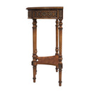 Danielle 30 in W. Demilune Wood 1 Drawer Console Table with Lower Open Shelf by Butler Specialty Company