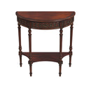Danielle 30 in W. Demilune Wood 1 Drawer Console Table with Lower Open Shelf by Butler Specialty Company