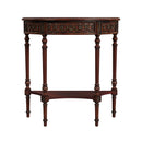 Danielle 30 in W. Demilune Wood 1 Drawer Console Table with Lower Open Shelf by Butler Specialty Company