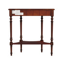 Danielle 30 in W. Demilune Wood 1 Drawer Console Table with Lower Open Shelf by Butler Specialty Company