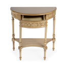 Danielle 30 in W. Demilune Wood 1 Drawer Console Table with Lower Open Shelf by Butler Specialty Company