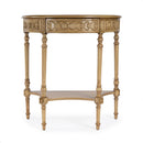 Danielle 30 in W. Demilune Wood 1 Drawer Console Table with Lower Open Shelf by Butler Specialty Company