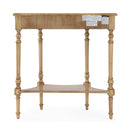 Danielle 30 in W. Demilune Wood 1 Drawer Console Table with Lower Open Shelf by Butler Specialty Company