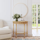 Danielle 30 in W. Demilune Wood 1 Drawer Console Table with Lower Open Shelf by Butler Specialty Company