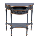 Danielle 30 in W. Demilune Wood 1 Drawer Console Table with Lower Open Shelf by Butler Specialty Company