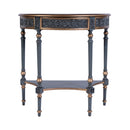 Danielle 30 in W. Demilune Wood 1 Drawer Console Table with Lower Open Shelf by Butler Specialty Company