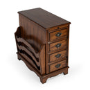 Gregory 14.5 in. W Rectangular Wood Storage Side Table with Magazine Holder and Pull-Out Tray by Butler Specialty Company