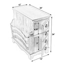 Gregory 14.5 in. W Rectangular Wood Storage Side Table with Magazine Holder and Pull-Out Tray by Butler Specialty Company