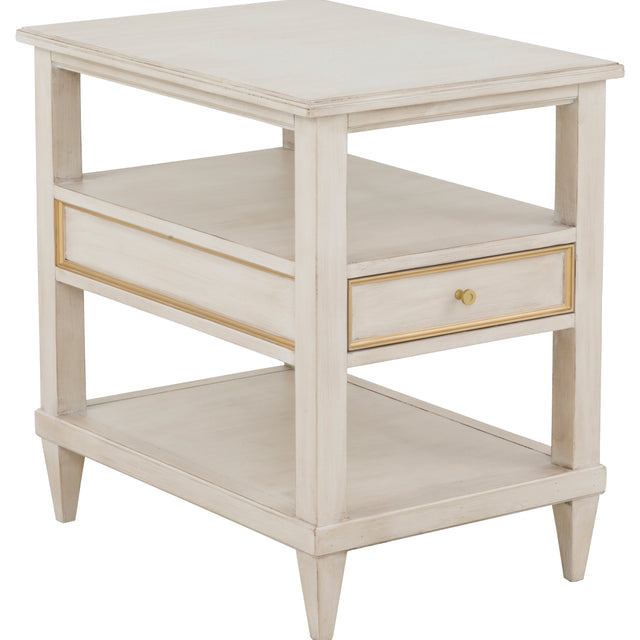 Fairfield Chair Matteo Linea Rectangle One Drawer Open End Table (sku: 8010-90-C)