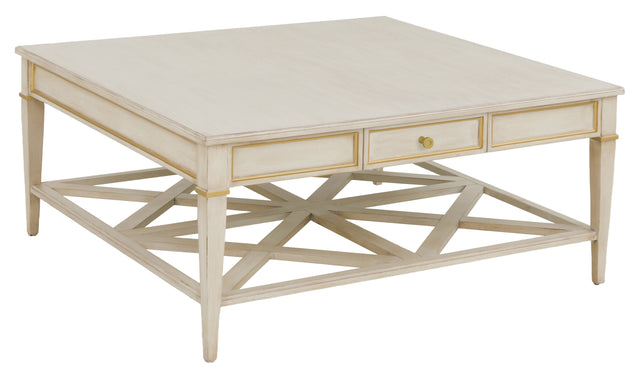Fairfield Chair Matteo Linea Square One Drawer Cocktail Table (sku: 8010-CK-C)