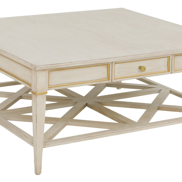 Fairfield Chair Matteo Linea Square One Drawer Cocktail Table (sku: 8010-CK-C)
