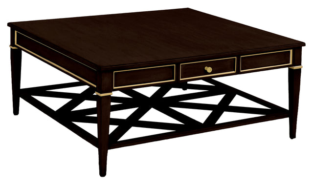 Fairfield Chair Matteo Linea Square One Drawer Cocktail Table (sku: 8010-CK-M)