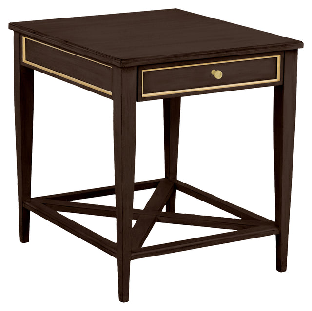 Fairfield Chair Matteo Linea Rectangular One Drawer End Table (sku: 8010-ET-M)