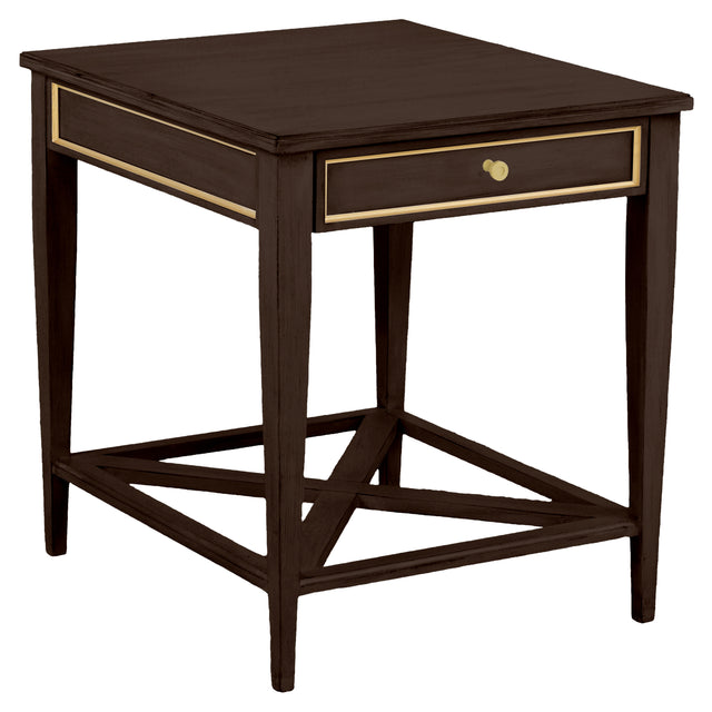 Fairfield Chair Matteo Linea Rectangular One Drawer End Table (sku: 8010-ET-M)