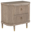 Fairfield Chair Everett Demilune 2-Drawer Nightstand (sku: 8030-BS)