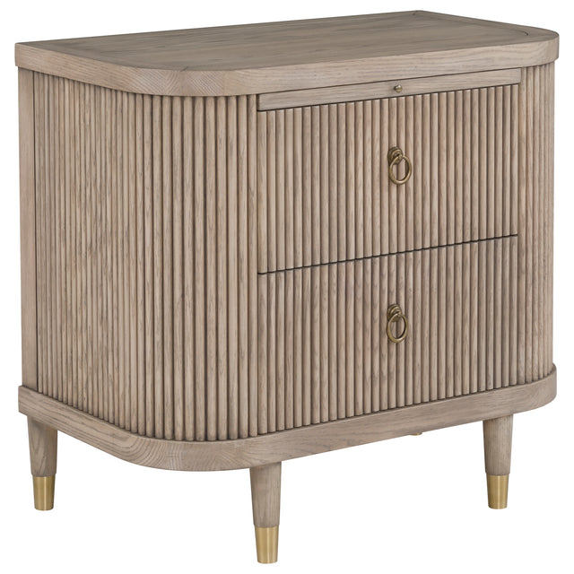 Fairfield Chair Everett Demilune 2-Drawer Nightstand (sku: 8030-BS)
