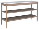 Fairfield Chair Freya Laminate Console w/Carrara Marble Top (sku: 8062-ST)