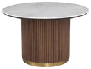 Fairfield Chair Dimitri Leather Wrapped Round Dining Table (sku: 8072-48)