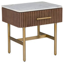 Fairfield Chair Dimitri Leather Wrapped 1 Drawer End Table (sku: 8072-95)