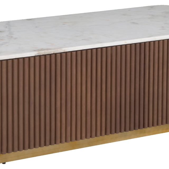 Fairfield Chair Dimitri Leather Wrapped Rectangular Cocktail Table (sku: 8072-CK)