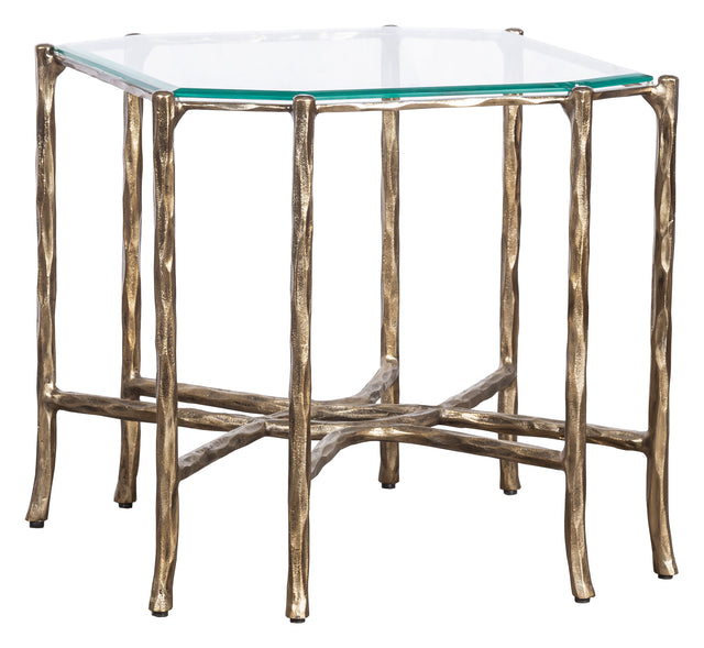 Fairfield Chair Monier End Table w/Glass Top (sku: 8089-94-G)