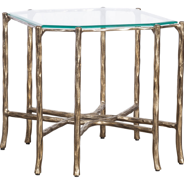 Fairfield Chair Monier End Table w/Glass Top (sku: 8089-94-G)