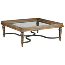 Fairfield Chair Cheneais Square Cocktail Table w/Glass Top (sku: 8092-92)