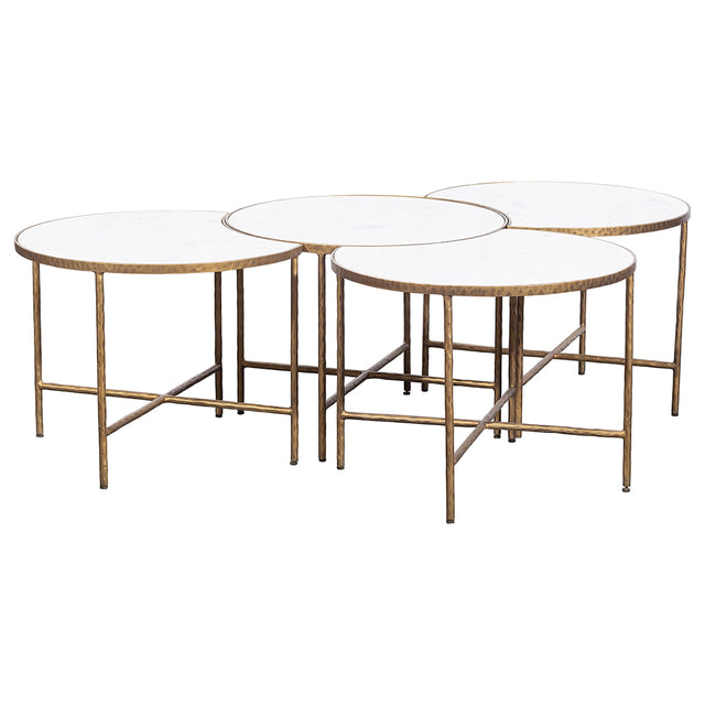 Fairfield Chair Sundries Bunching Cocktail Tables w/Carrara Marble (sku: 8136-12)