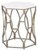 Fairfield Chair La Bella Carrara Marble Top Drink Table (sku: 8158-ET)