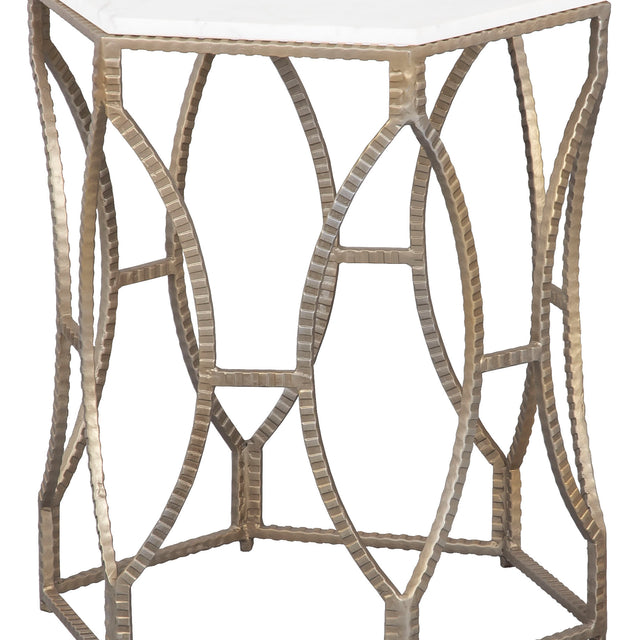 Fairfield Chair La Bella Carrara Marble Top Drink Table (sku: 8158-ET)
