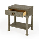 Chatham 23 in. W Rectangular Raffia 1 Drawer Nightstand with Lower Open Shelf by Butler Specialty Company