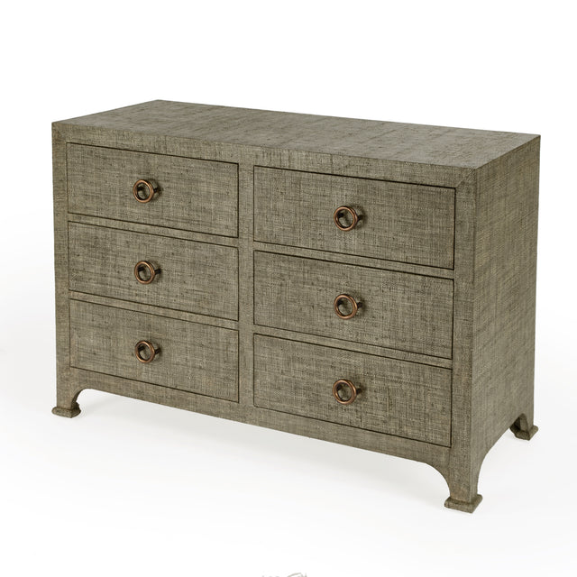 Chatham 44 in. W Rectangular Raffia 6 Drawer Dresser by Butler Specialty Company
