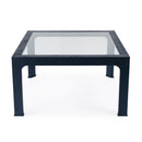Chatham 36 in. W Square Glass and Raffia Coffee Table by Butler Specialty Company